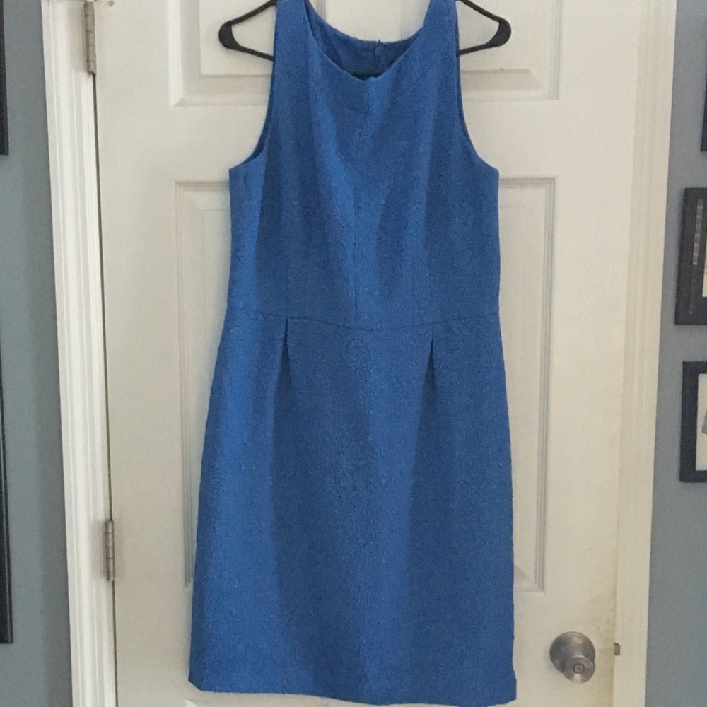 Blue Ann Taylor fit and flare dress size 12